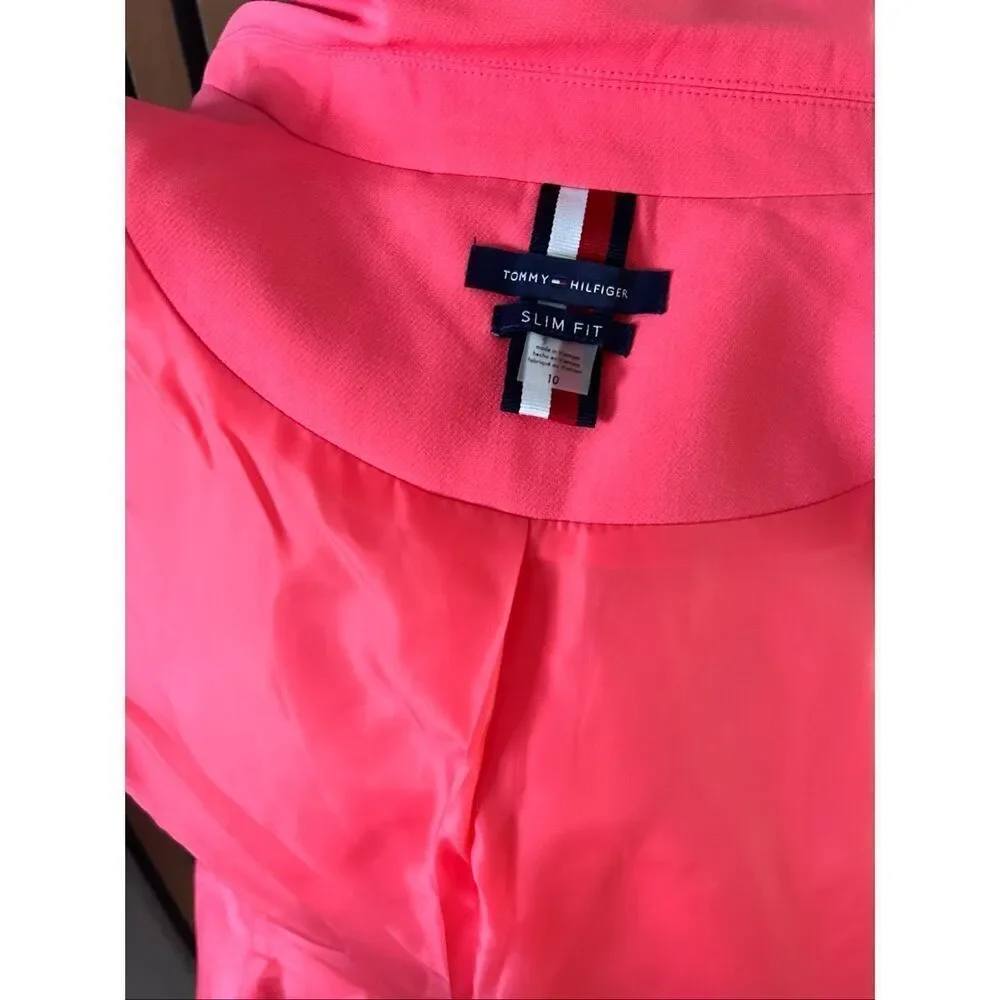 Tommy Hilfinger slim fit blazer sz10 peach color or pink work attire work blazer